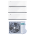 Immagine di Hisense ENERGY PRO X R32 Climatizzatore a parete trial split inverter Wi-Fi bianco | unità esterna 8 kW unità interne 9000+9000+12000 BTU 4AMW81U4RJC+QH[25|25|35]XV3AG