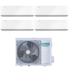 Immagine di Hisense ENERGY PRO X R32 Climatizzatore a parete quadri split inverter Wi-Fi bianco | unità esterna 8 kW unità interne 9000+9000+9000+9000 BTU 4AMW81U4RJC+QH[25|25|25|25]XV3AG