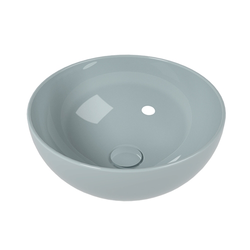 Immagine di Flaminia APP 40 lavabo rotondo da appoggio 40 cm, colore azzurro polvere finitura lucido AP40AAP