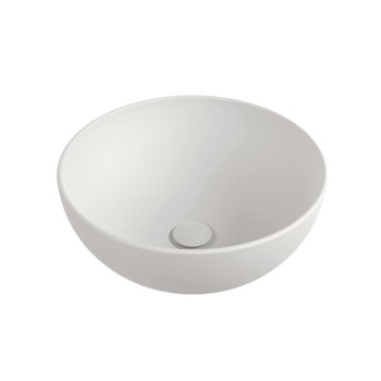 Immagine di Flaminia APP 40 lavabo rotondo da appoggio 40 cm, colore bianco latte finitura opaco AP40ALAT