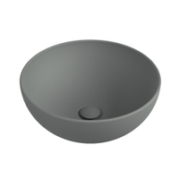 Immagine di Flaminia APP 40 lavabo rotondo da appoggio 40 cm, colore cenere finitura opaco AP40ACEN