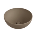 Immagine di Flaminia APP 40 lavabo rotondo da appoggio 40 cm, colore fango finitura opaco AP40AFAN