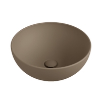 Immagine di Flaminia APP 40 lavabo rotondo da appoggio 40 cm, colore fango finitura opaco AP40AFAN
