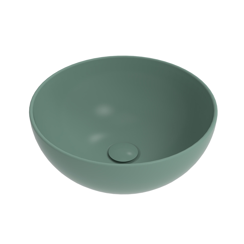 Immagine di Flaminia APP 40 lavabo rotondo da appoggio 40 cm, colore menta finitura opaco AP40AMEN