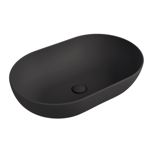 Immagine di Flaminia APP 62 lavabo da appoggio 62 cm, colore carbone finitura opaco AP62ACAR