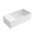 Immagine di Flaminia APPLIGHT 5025 SX lavabo L.50 P.25 cm, sospeso con piano rubinetteria a sinistra, senza troppopieno, colore bianco finitura lucido AP5025SX