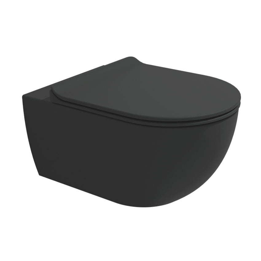 Immagine di Flaminia APP vaso sospeso con sistema gosilent®, senza brida e senza sedile, colore carbone finitura opaco AP118SCAR