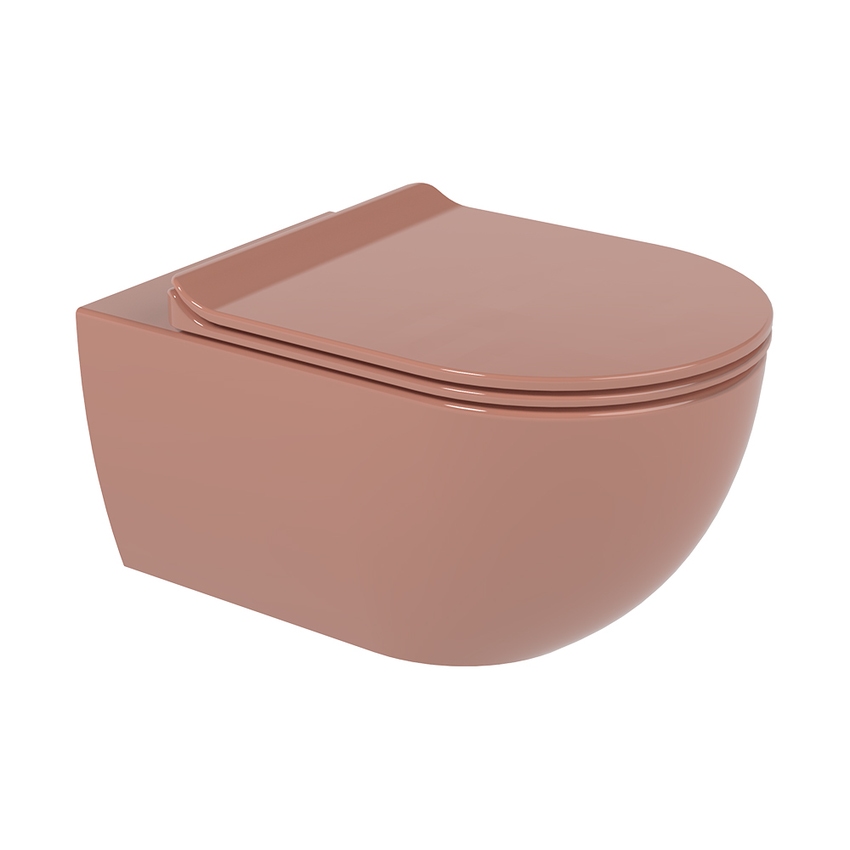 Immagine di Flaminia APP vaso sospeso con sistema gosilent®, senza brida e senza sedile, colore terracotta finitura lucido AP118STC