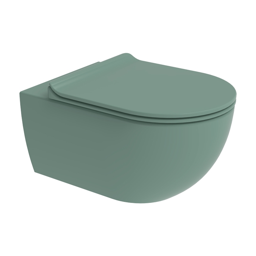 Immagine di Flaminia APP vaso sospeso con sistema gosilent®, senza brida e senza sedile, colore menta finitura opaco AP118SMEN