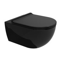 Immagine di Flaminia APP vaso sospeso con sistema goclean®, senza sedile, con erogatore bidet, colore nero finitura lucido AP118GENER