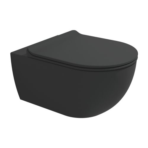 Immagine di Flaminia APP vaso sospeso con sistema goclean®, senza sedile, con erogatore bidet, colore carbone finitura opaco AP118GECAR