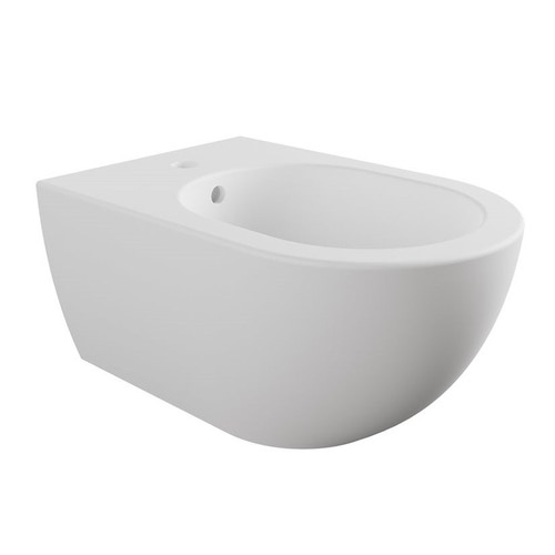 Immagine di Flaminia APP set completo sanitari sospesi, vaso con sedile a chiusura ammortizzata e bidet monoforo, colore bianco finitura opaco, modulo installazione COMBIFIX per parete in muratura 111.907.00.5C-APPBO