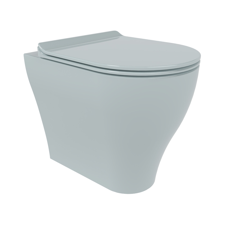 Immagine di Flaminia APP vaso back to wall con sistema goclean®, senza sedile, colore azzurro polvere finitura lucido AP117GAP