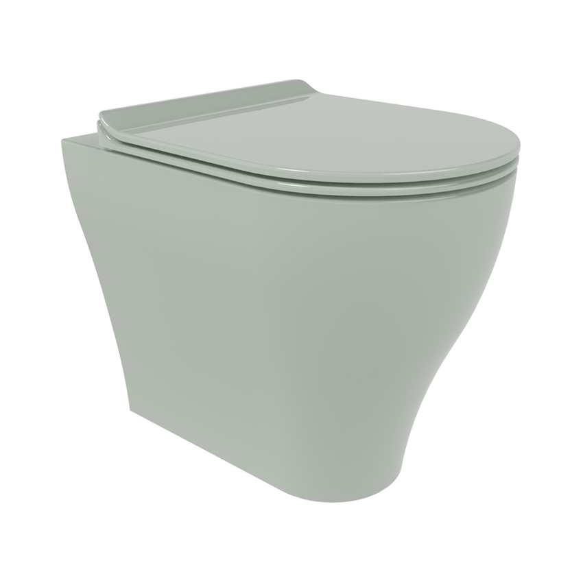 Immagine di Flaminia APP vaso back to wall con sistema goclean®, senza sedile, colore verde giada finitura lucido AP117GVG