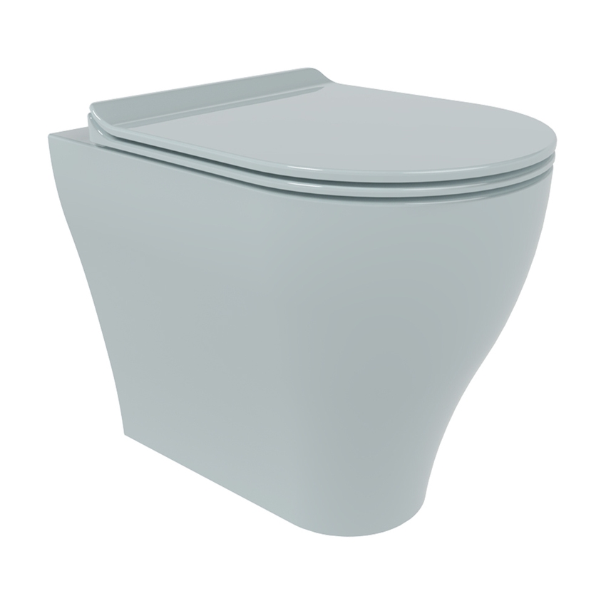 Immagine di Flaminia APP PLUS vaso back to wall con sistema goclean®, senza sedile, colore azzurro polvere finitura lucido AP117RGAP