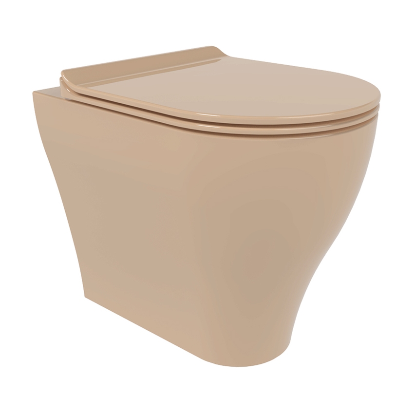 Immagine di Flaminia APP PLUS vaso back to wall con sistema goclean®, senza sedile, colore avana finitura lucido AP117RGAV