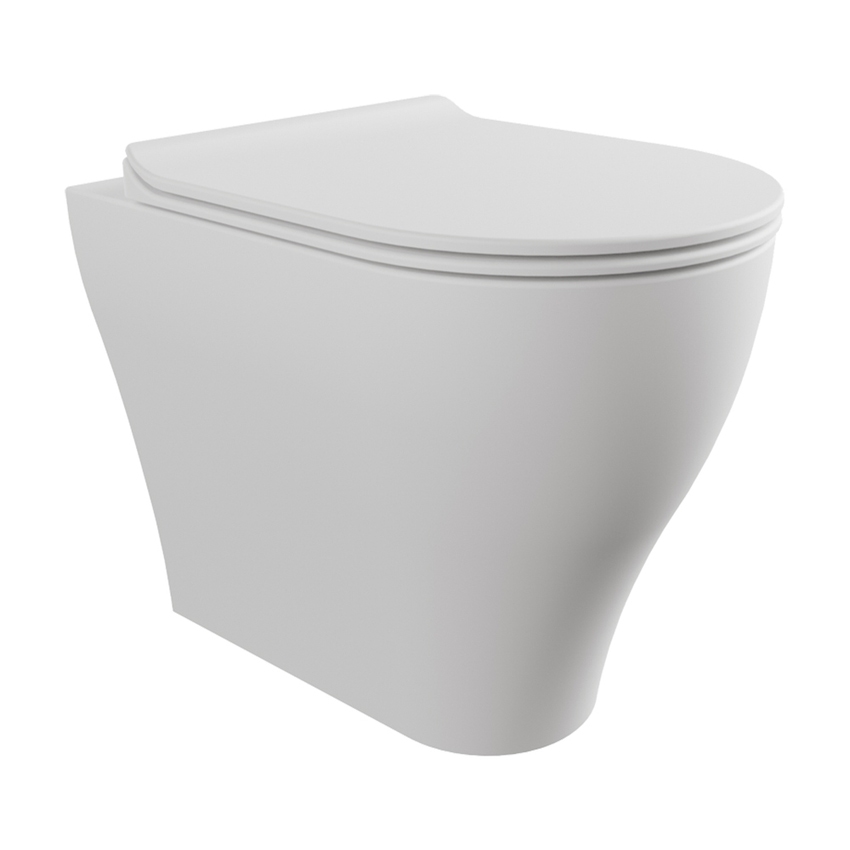 Immagine di Flaminia APP PLUS vaso back to wall con sistema goclean®, senza sedile, colore bianco latte finitura opaco AP117RGLAT
