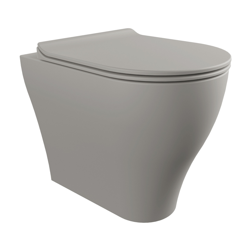 Immagine di Flaminia APP PLUS vaso back to wall con sistema goclean®, senza sedile, colore cenere finitura opaco AP117RGCEN