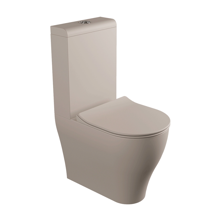 Immagine di Flaminia APP vaso monoblocco con scarico S/P, con sistema goclean®, senza sedile, colore argilla finitura opaco AP116GARG