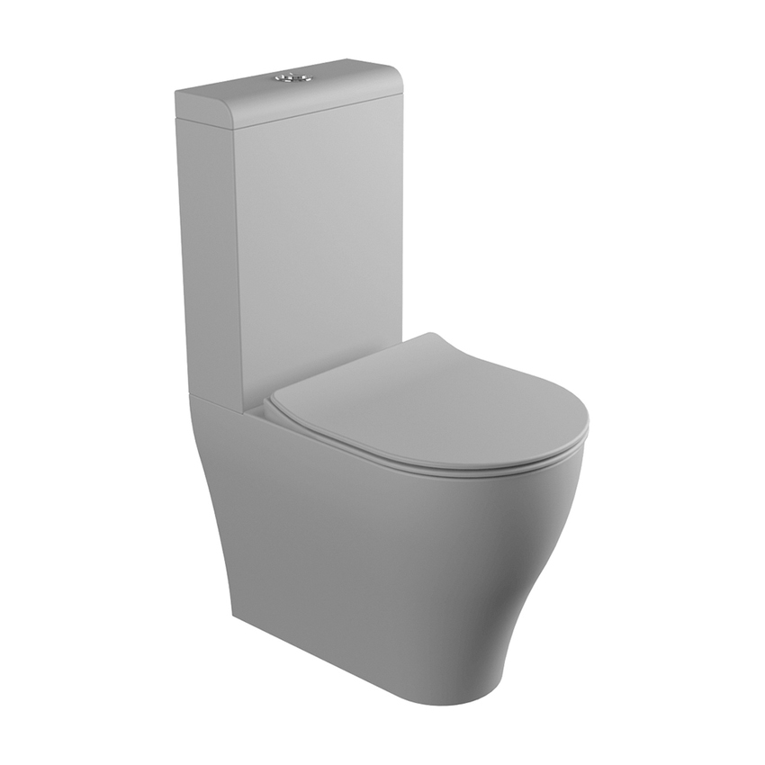 Immagine di Flaminia APP vaso monoblocco con scarico S/P, con sistema goclean®, senza sedile, colore cenere finitura opaco AP116GCEN