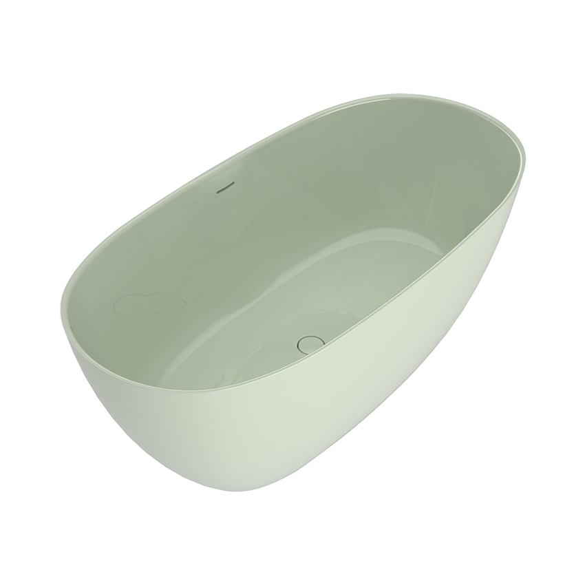 Immagine di Flaminia APP TUB vasca freestanding 145 cm, con troppopieno, colore verde giada finitura lucido AP145VVG