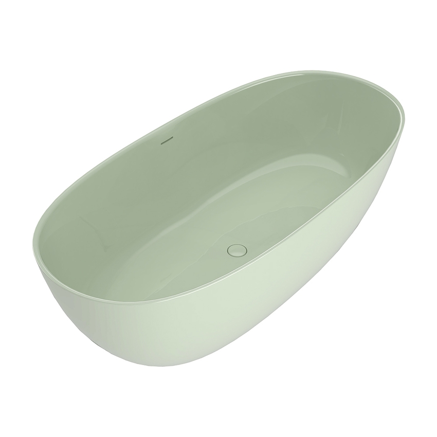 Immagine di Flaminia APP TUB vasca freestanding 170 cm, con troppopieno, colore verde giada finitura lucido AP170VVG