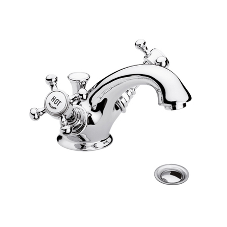 Immagine di Bellosta EDWARD gruppo lavabo monoforo, con scarico, finitura cromo 01-0805/1/C