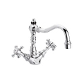 Immagine di Bellosta EDWARD miscelatore lavabo monoforo H.19 cm, con bocca alta girevole, senza scarico, finitura cromo 01-0805/6/C