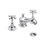 Immagine di Bellosta EDWARD batteria bidet 3 fori, con scarico, finitura cromo 01-0807/7/C