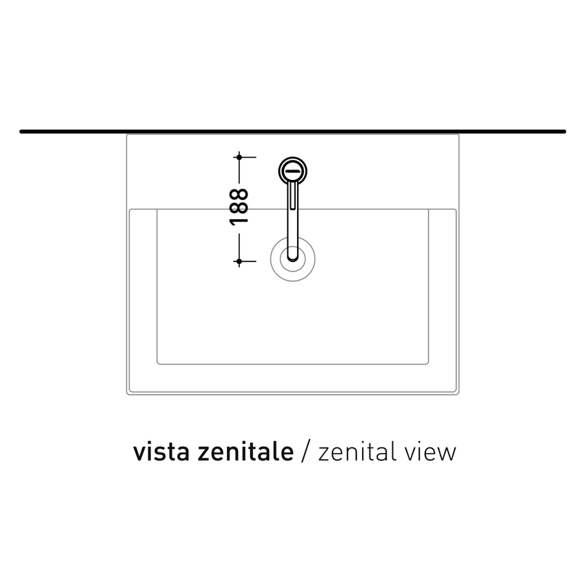Immagine di Flaminia STIL miscelatore monocomando H.23 cm, per lavabo, senza scarico, finitura acciaio spazzolato ST3055ACC