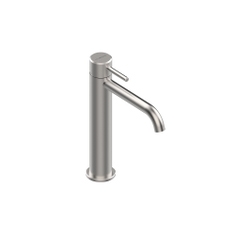 Immagine di Flaminia STIL miscelatore monocomando H.23 cm, per lavabo, senza scarico, finitura acciaio spazzolato ST3055ACC