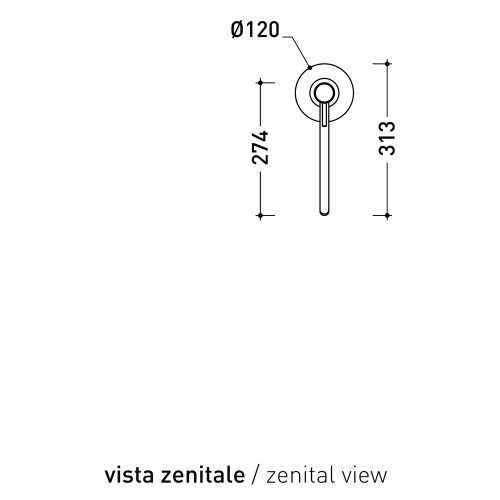Immagine di Flaminia STIL miscelatore monocomando freestanding H.109 cm, per lavabo, senza scarico, corpo incasso incluso, finitura acciaio spazzolato ST3052ACC