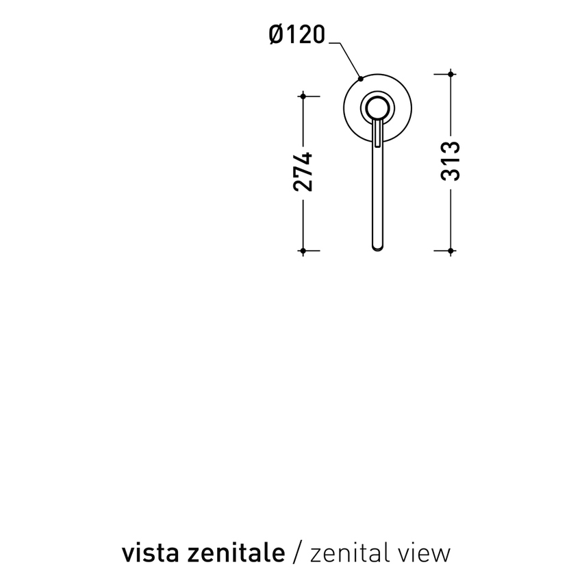 Immagine di Flaminia STIL miscelatore monocomando freestanding H.109 cm, per lavabo, senza scarico, corpo incasso incluso, finitura acciaio spazzolato ST3052ACC