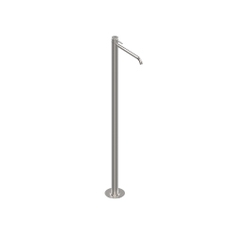 Immagine di Flaminia STIL miscelatore monocomando freestanding H.109 cm, per lavabo, senza scarico, corpo incasso incluso, finitura acciaio spazzolato ST3052ACC