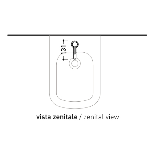 Immagine di Flaminia STIL miscelatore monocomando per bidet, finitura acciaio spazzolato ST4070ACC