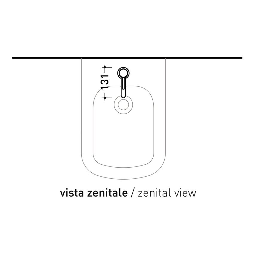 Immagine di Flaminia STIL miscelatore monocomando per bidet, finitura acciaio spazzolato ST4070ACC