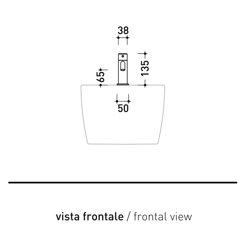 Immagine di Flaminia STIL miscelatore monocomando per bidet, finitura acciaio spazzolato ST4070ACC