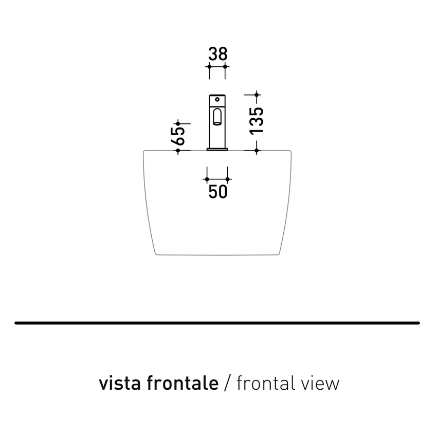 Immagine di Flaminia STIL miscelatore monocomando per bidet, finitura acciaio spazzolato ST4070ACC