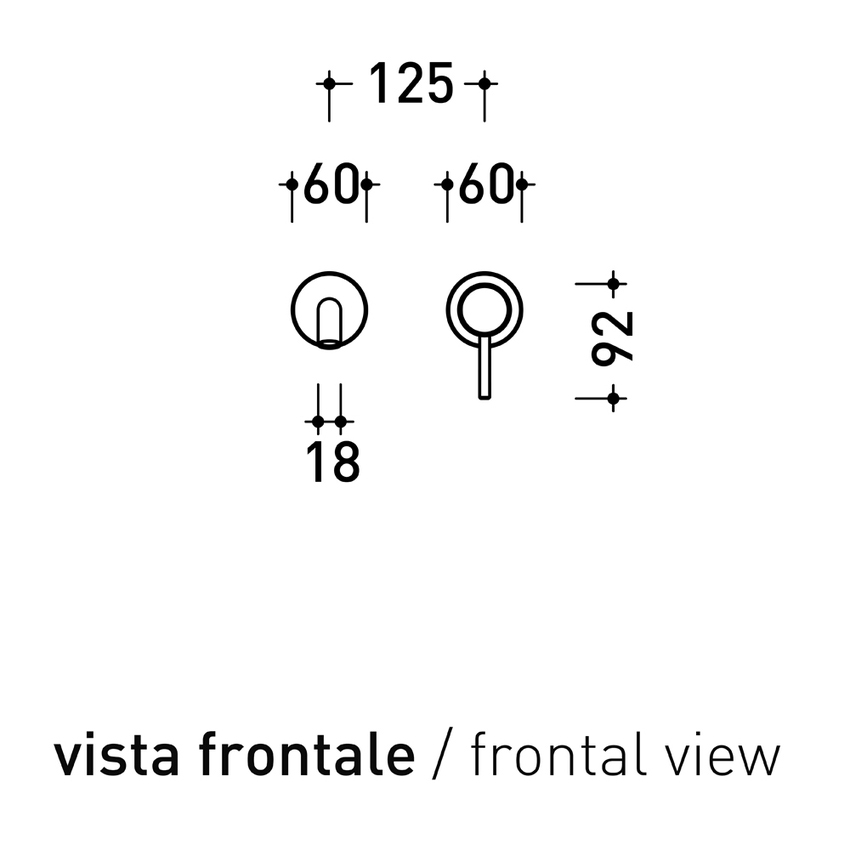 Immagine di Flaminia STIL miscelatore monocomando P.20 cm ad incasso per lavabo, senza scarico, corpo incasso incluso, finitura acciaio spazzolato ST3059ACC