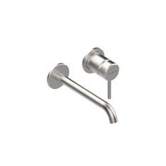 Immagine di Flaminia STIL miscelatore monocomando P.20 cm ad incasso per lavabo, senza scarico, corpo incasso incluso, finitura acciaio spazzolato ST3059ACC