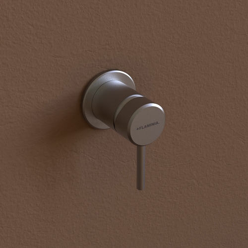 Immagine di Flaminia STIL miscelatore monocomando ad incasso per doccia, corpo incasso incluso, finitura acciaio spazzolato ST2560ACC