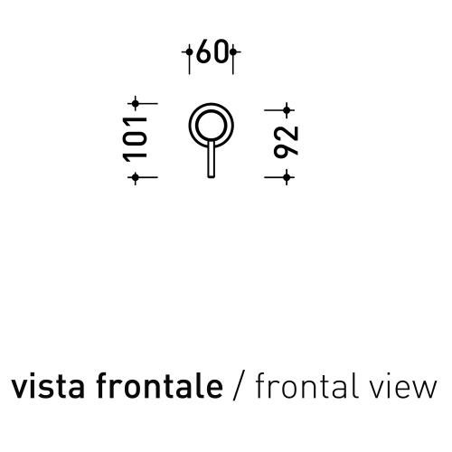 Immagine di Flaminia STIL miscelatore monocomando ad incasso per doccia, corpo incasso incluso, finitura acciaio spazzolato ST2560ACC