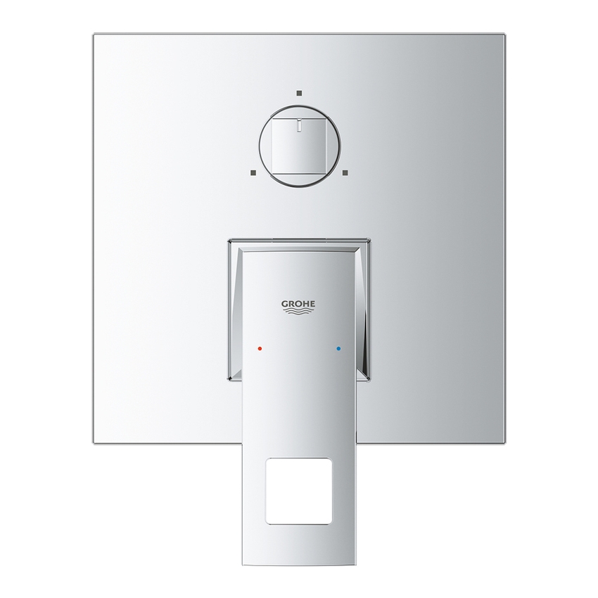 Immagine di Grohe EUROCUBE miscelatore monocomando doccia, 3 vie, con deviatore, finitura cromo 24094000