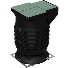 Immagine di Dab Pumps FEKAFOS MAXI 1200 - DN 50 stazione di sollevamento per due pompe 1200 litri versione con camera a valvole, griglia di filtraggio e griglia anti intrusione 60190415