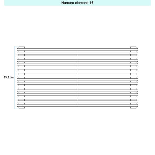 Immagine di Irsap ARPA 12 ORIZZONTALE Radiatore 16 elementi L.65 P.4 H.29,2 cm, colore bianco standard finitura lucido Cod.01 A1206501601IR01H01