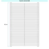 Immagine di Irsap ARPA 12 ORIZZONTALE Radiatore 46 elementi L.65 P.4 H.83,2 cm, colore bianco standard finitura lucido Cod.01 A1206504601IR01H01
