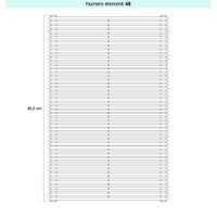 Immagine di Irsap ARPA 12 ORIZZONTALE Radiatore 48 elementi L.182 P.4 H.86,8 cm, colore bianco finitura opaco Cod.J8 A12182048J8IR01H01