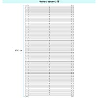 Immagine di Irsap ARPA 12 ORIZZONTALE Radiatore 56 elementi L.152 P.4 H.101,2 cm, colore grigio perla finitura ruvido Cod.L6 A12152056L6IR01H01