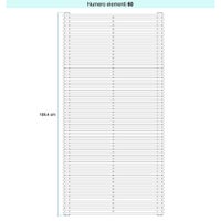 Immagine di Irsap ARPA 12 ORIZZONTALE Radiatore 60 elementi L.52 P.4 H.108,4 cm, colore bianco standard finitura lucido Cod.01 A1205206001IR01H01