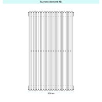 Immagine di Irsap ARPA 12 VERTICALE Radiatore 18 elementi L.32,8 P.4 H.182 cm, colore quartz 2 finitura ruvido Cod.2C A121820182CIR01A01